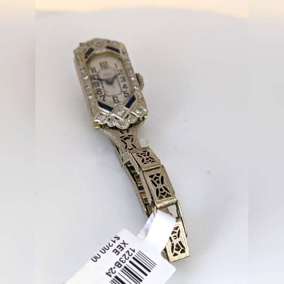 Estate 18K Gold Filled Deco Wrist Watch - Picture 1 of 7